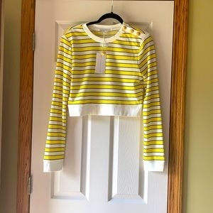 Endless Rose Size Large Cropped Knit Top